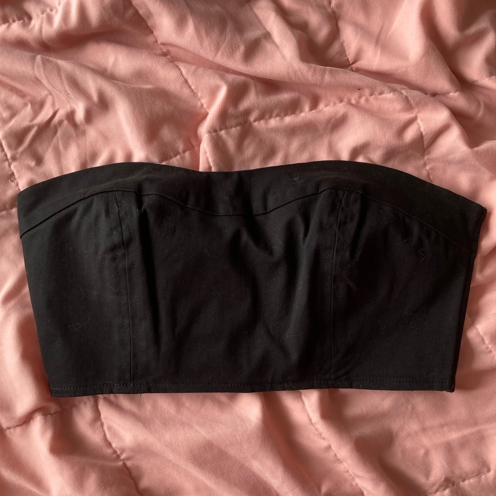 Strapless Corset Bustier Crop Top Japanese Brand Amerge